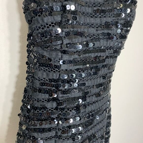 Nanette Lepore size 4 black sequence dress cross (E1) - Picture 4 of 11